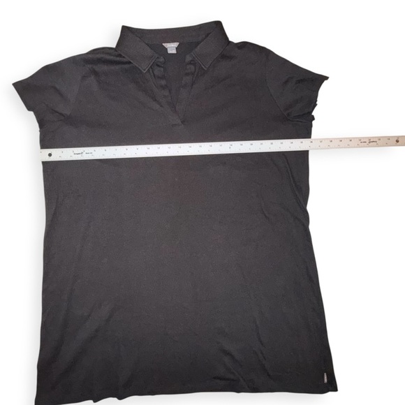 EDDIE BAUER Women's Thistle Textured Short-Sleeve Dress XXL Black - Picture 9 of 13